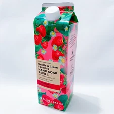 1x Bath & Body Works STRAWBERRY POUND CAKE Foaming Hand Soap Refill 32oz NEW