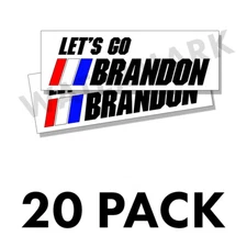 Lets Go Brandon Funny Political Stickers Decals Made In the USA 20 Pack