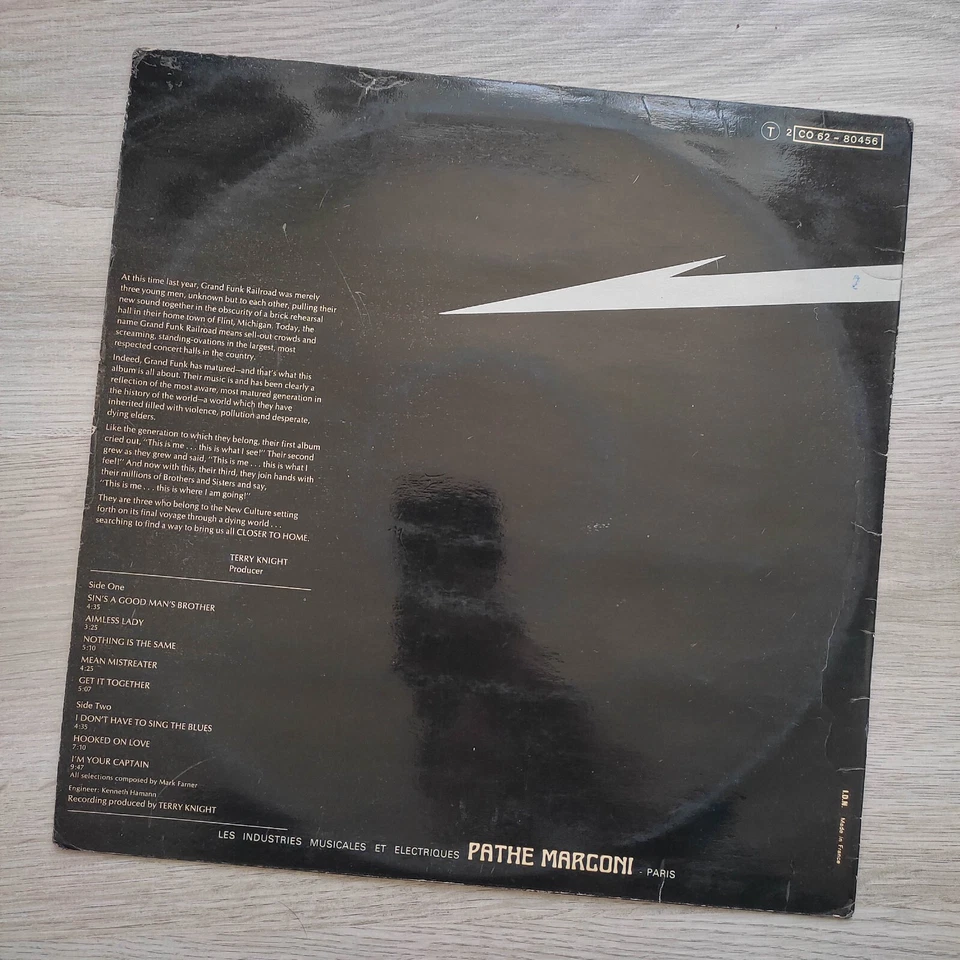 Vinyl LP Grand Funk Railroad – Closer To Home - 2C062-80456 - France - 1970 - Photo 2/4