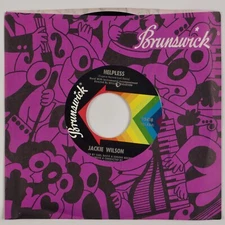 JACKIE WILSON: Helpless US Brunswick Northern Soul Stock Orig 45 NM