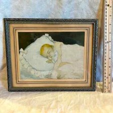 Sleeping Baby Vintage Picture