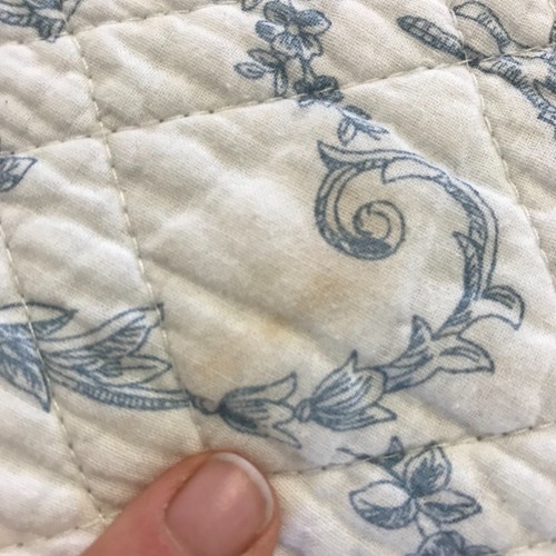 NOBLE EXCELLENCE Twin Cotton Quilt Bedcover & Pillow Sham Blue & White 68 X 90 - Picture 10 of 15