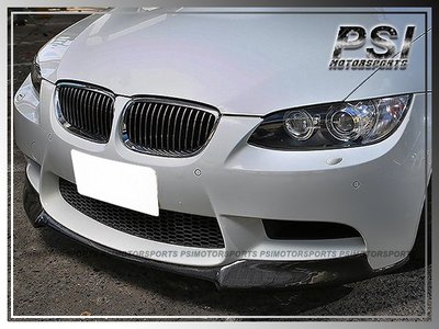 08-13 BMW E90 E92 E93 M3 ONLY V Style Carbon Fiber Front Bumper Lip 2Dr 4Dr