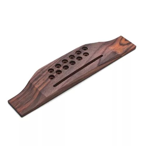 Puente de guitarra para piezas de guitarra acústica de 12 cuerdas de gran tamaño palo de rosa NUEVO - Imagen 12 de 13