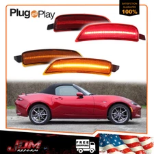 4X For Mazda Miata MX-5 2016-2023 Amber Front & Red Rear LED Side Marker Lamp US