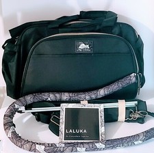 LALUKA Travel Bassinet 3 in 1 Diaper Bag Backpack Diaper Changing Station Black
