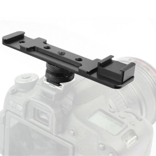 Aluminum Alloy Mount Adapter Extension SLR Camera 1/4 Hot Shoe Bracket Kits x - Picture 1 of 7