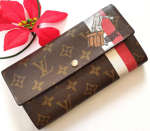Louis Vuitton M60034 Monograma Portofeuil Sarah Bellboy Cartera Larga Marrón Usado