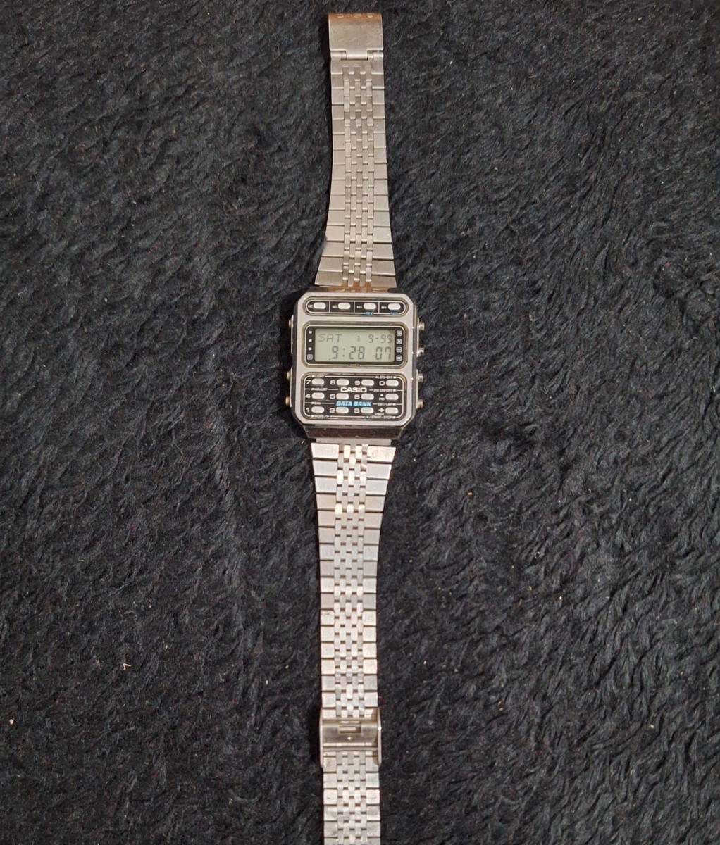 Vintage Casio Data Bank Calculator Watch CD-401 | eBay