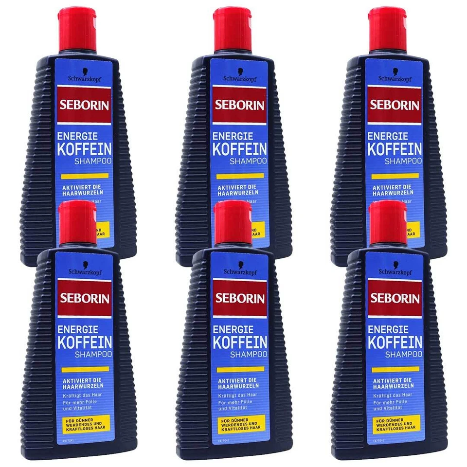 SCHWARZKOPF HENKEL Schwarzkopf Seborin Energie Koffein Shampoo, (6er Pack) 250ml