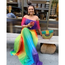 Off Shoulder Women Long Dress Evening Party Holiday Gown Cocktail Prom Dress