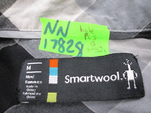 Smartwool Shirt Adult Medium Blue Gray Wool Short Sleeve Casual Button Up Mens - Picture 6 of 10
