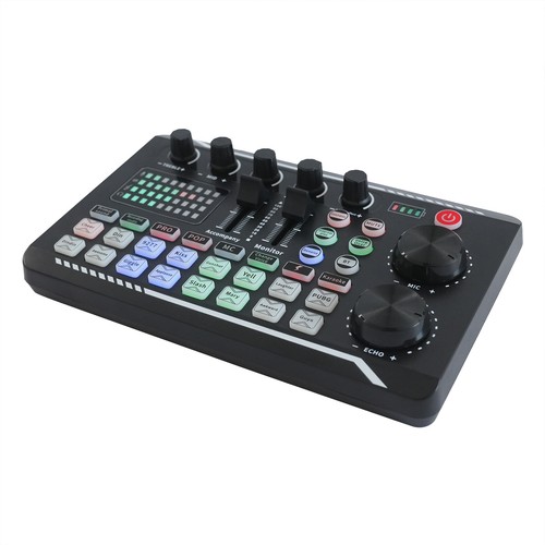 F998 Max Sound Card+BM800 Condenser Microphone Pro Audio Mixer Podcast Equipment - Picture 8 of 17