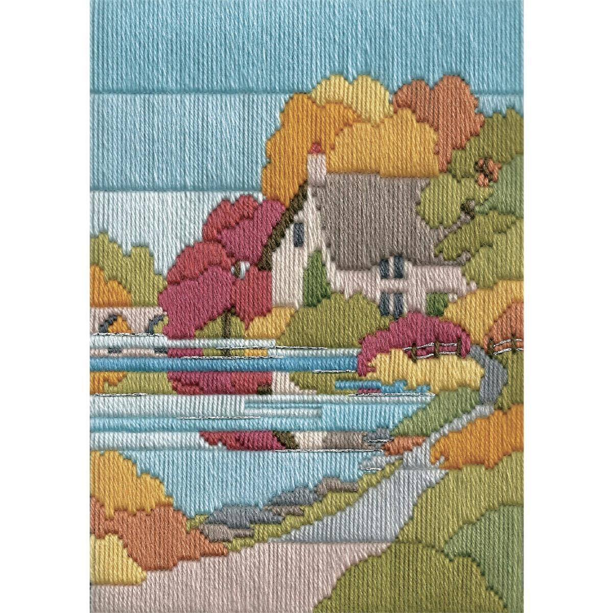 Bothy Threads counted Long Stitch Kit ""Seasons - Autumn Walk "", 24x17cm, DW14MLS