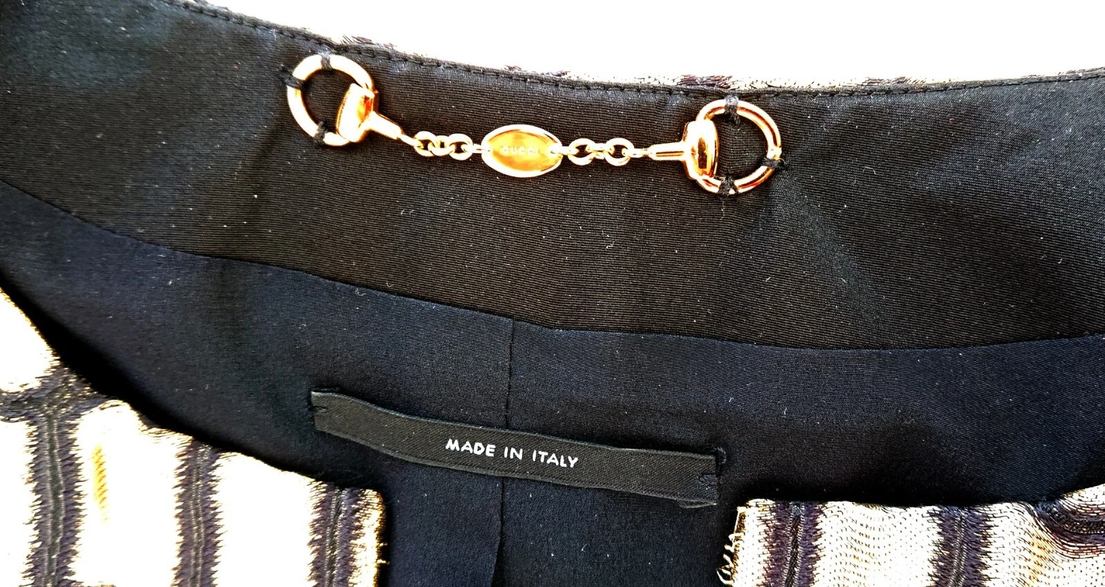 Giacca Gucci donna dorata 286365 (box jacket) taglia 44 (L)