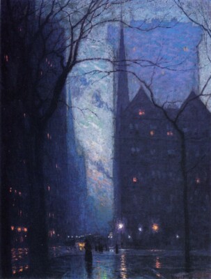 Lowell Birge Harrison : Fifth Avenue at Twilight : Archival Quality Art Print