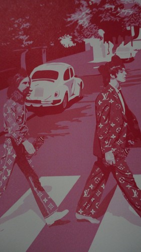Death NYC ""Crossing Pink"" firmado a mano limitado 100 ex Serigrafía 32 x 45 cm - Imagen 6 de 8