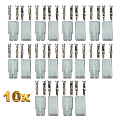VUNIVERSUM® 20 Stück 10 Paar Tamiya Stecker Buchse für Modelcraft Japanstecker Crimp Set 10A