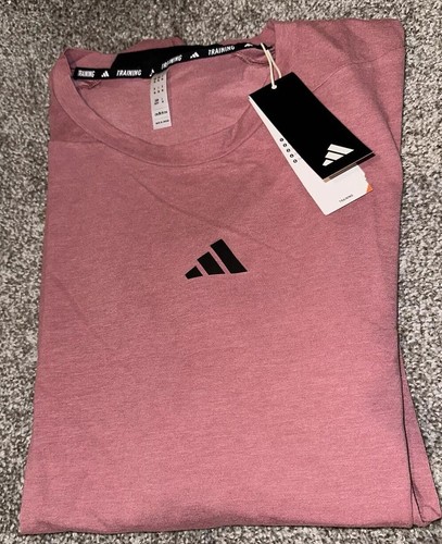 Men’s ADIDAS T-shirt Designed For Training Workout Tee XXL Crimson NWT AEROREADY - Picture 16 of 18
