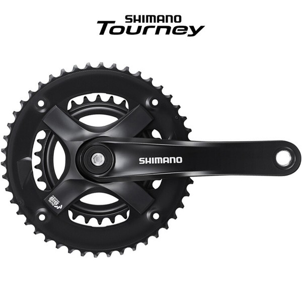 Shimano Tourney Kurbel Garnitur 2-Fach 30-46 ZäH. 7-/8-Fach Mountainbike Fahrrad-image