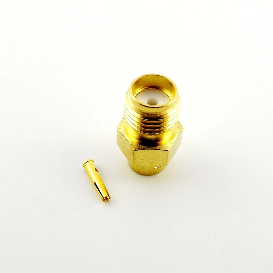 10pcs SMA Female Jack Solder for Semi-rigid RG402 0.141" Cable RF Connector - Image 3 of 4