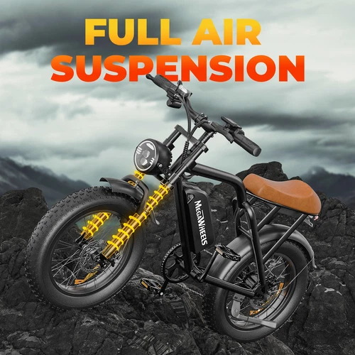 Megawheels Electric Bike 48V/15.6AH 20/33MPH Ebike 20" Tire Motobike for Adult - Picture 2 of 7