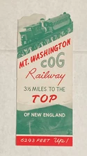 Vintage 1967 MT. WASHINGTON COG RAILWAY BROCHURE (New Hampshire)