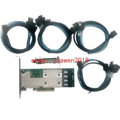 Tarjeta controladora LSI 9305-16i SATA SAS 12Gbs PCIe 3.0 x8 modo IT 4* 8643 SATA