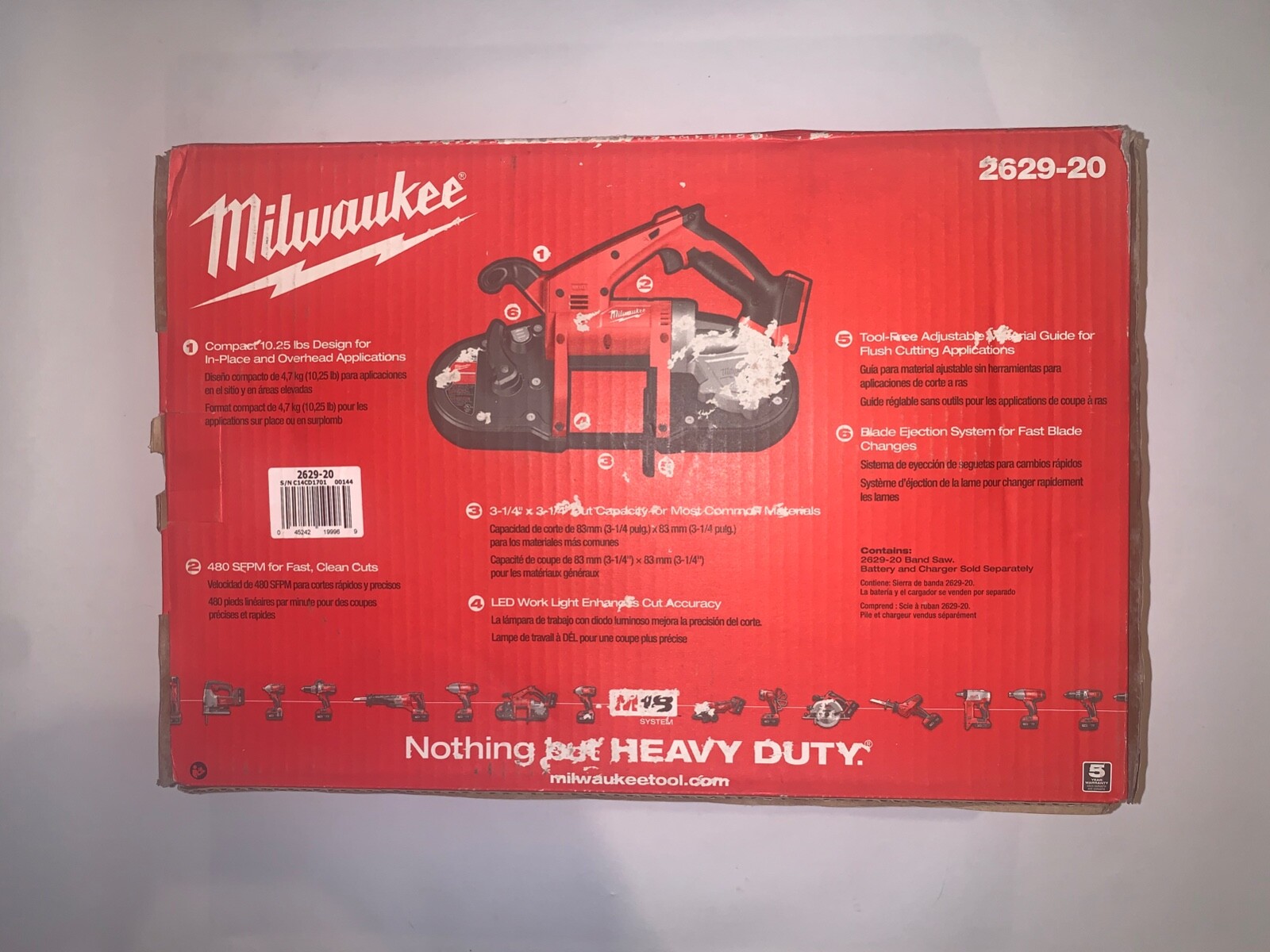 Milwaukee 2629-20 18v Band Saw
