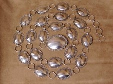 Southwestern Sterling Silver Link Concho Belt