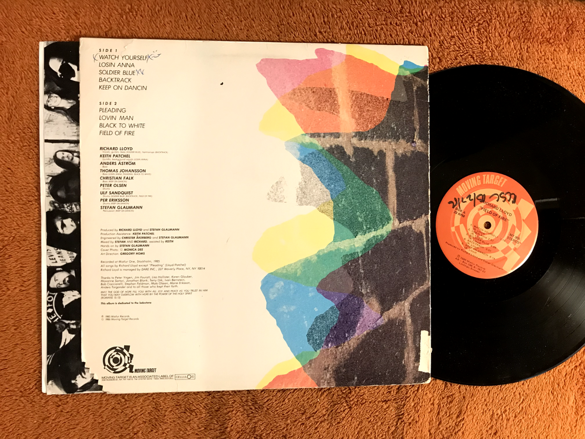 洋楽 Richard Lloyd - FIELD OF FIRE LP Richard Lloyd – Field