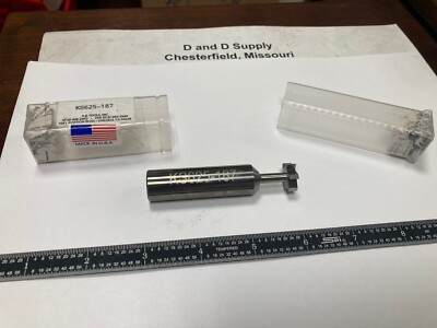 AB Tools KS625-187, 6 Tooth Carbide Keyseat Cutter, 5/8'' x 3/16'' x 5/8'' x 3'' OAL