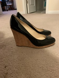 nine west black wedges