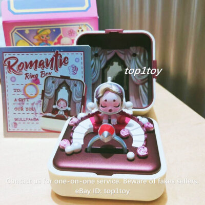 POPMART ロマンティック リング ボックス SKULLPANDA POP MART Romantic Ring Box Series 3 Skullpanda - Close to