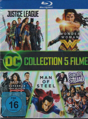 DC Collection - 5 Filme - Superman, Suicide Squad u.a. (5-Blu-ray-Box, NEU)