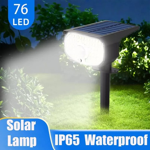 Human Body Sensing Solar LED Motion Spotlights Inserted Garden Landscape Lights - Bild 1 von 10