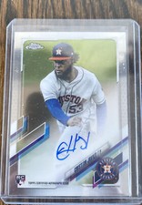 2021 Topps Chrome Auto RC (Cristian Javier #RA-CJ) Rookie of Houston Astros