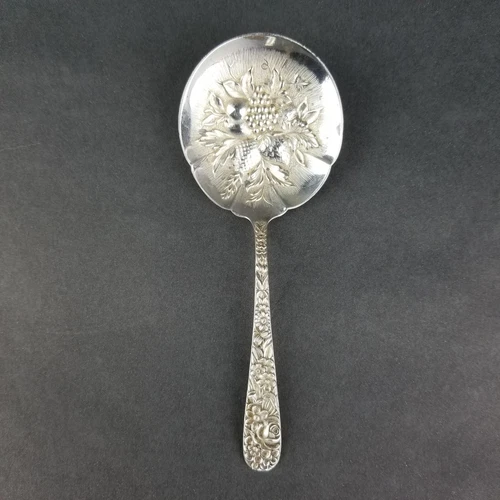 Kirk and Son Sterling Silver Repousse Bon Bon Spoon
