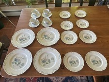 Haviland Limoges &ldquo;Auteuil&rdquo; Floral China Porcelain Set Service for 4, 20 Pieces