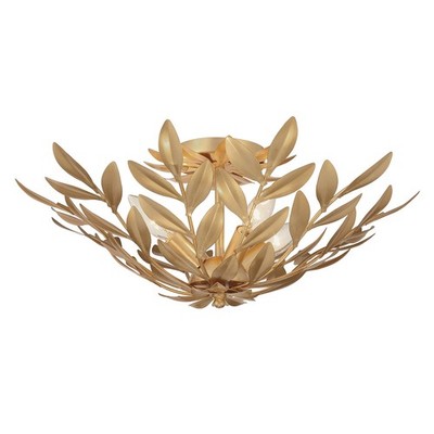 Crystorama Lighting Group 560 Broche 4 Light 21''W Semi-Flush - Gold