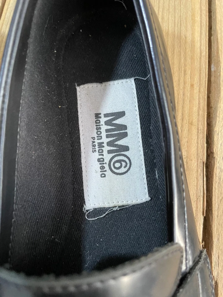 Mocasines Maison Margiela mm6 cuero negro talla 37 EU Foto 4 de 4