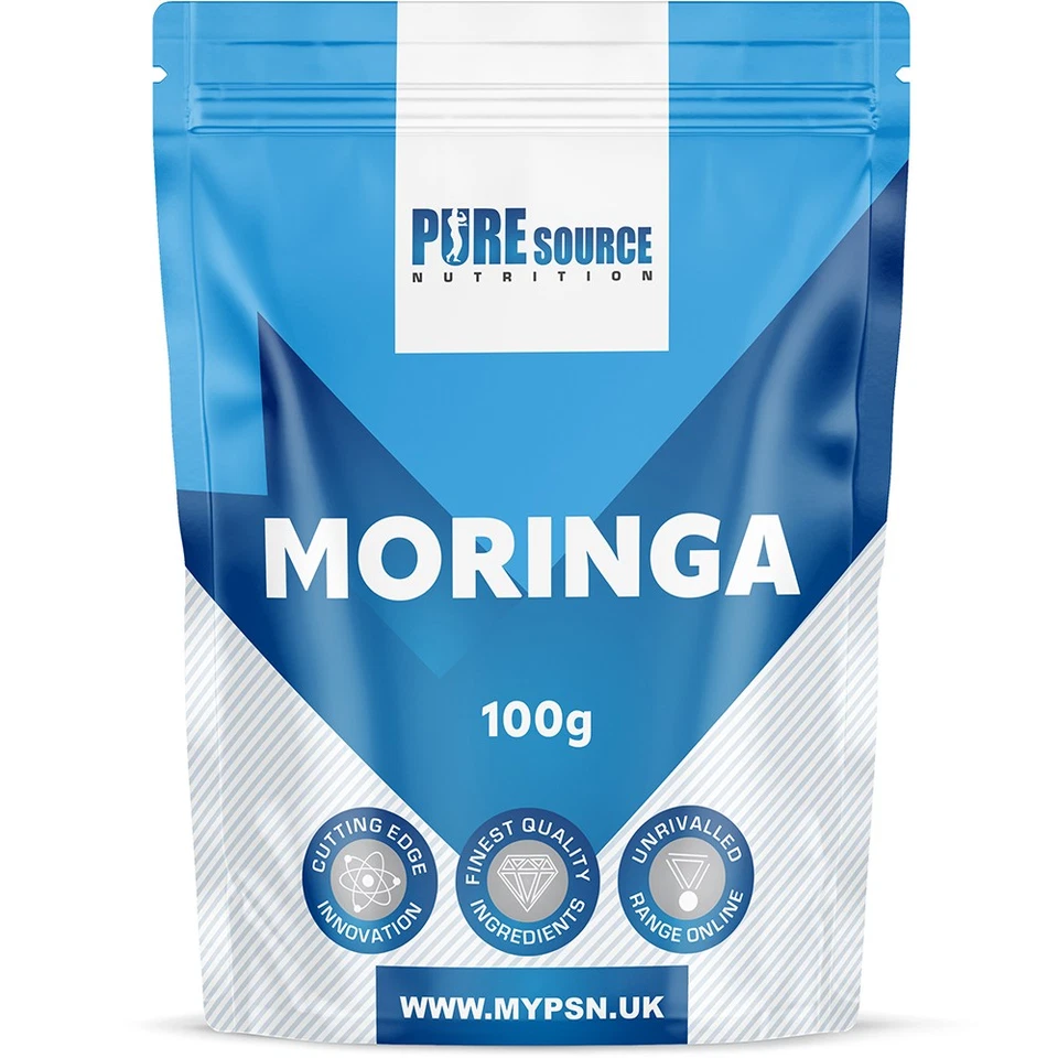 PURE SOURCE NUTRITION PSN Pure Moringa SuperLeaf Powder 100g Natural Multi Vitamin,Superfood- Vegan