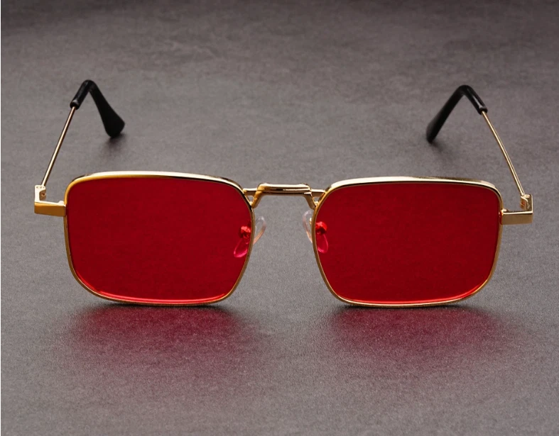 Tyler Durden's Red Retro Glasses Vintage Gold Fight Club HOT