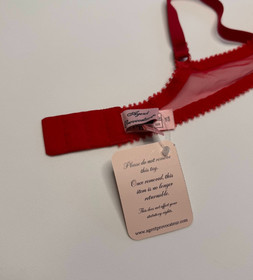 Agent Provocateur Fifi Red Bra 32B Suspender 2 Brief 3 NWT
