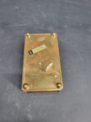 Enesco Music Trinket Box  Cherubs Glass Brass "Magic Flute" Working Condition  - Picture 23 of 24