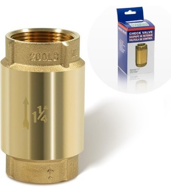 Check Valve w/ Backflow Prevention, Universal 1-1/4'' One-Way Female Pipe Thread