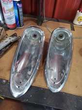 1958-1960 Corvette Original Tail Light Housings Pair Lr