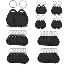 50pcs T5577 RFID Keyfobs 125kHz Writable T5577 Key Tags Proximity ID Card Tok...