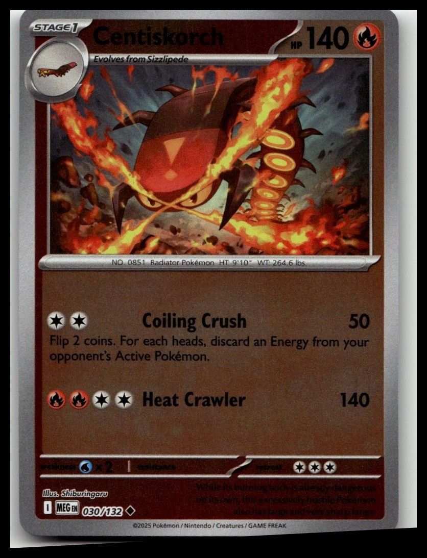 Centiskorch Uncommon ME01: Mega Evolution 030/132 NM