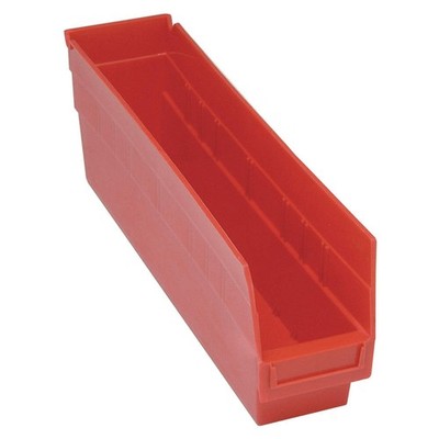 QUANTUM STORAGE SYSTEMS QSB803RD Shelf Bin,Red,Polypropylene,8 in 33Z292